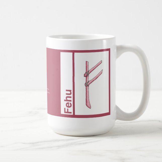 Café Taza de la runa:: Fehu (Derecha)