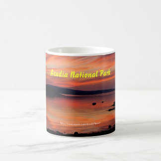 Café Taza de la salida del sol del Acadia