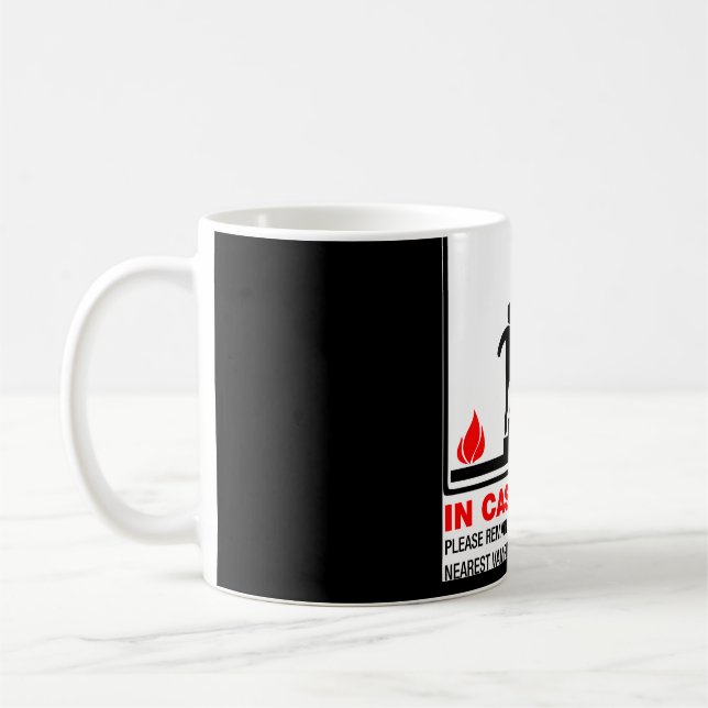 Café Taza de la seguridad contra incendios (Izquierda)
