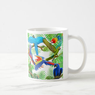 Café Taza de la selva del Macaw