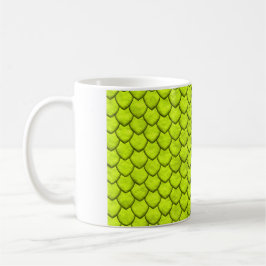 Café Taza de la serpiente verde de Fluo