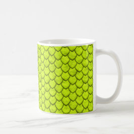 Café Taza de la serpiente verde de Fluo