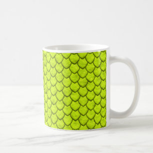 Café Taza de la serpiente verde de Fluo