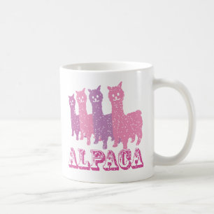 Café Taza de la silueta 4 P de la alpaca