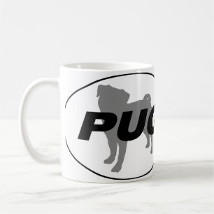 Café Taza de la silueta del barro amasado