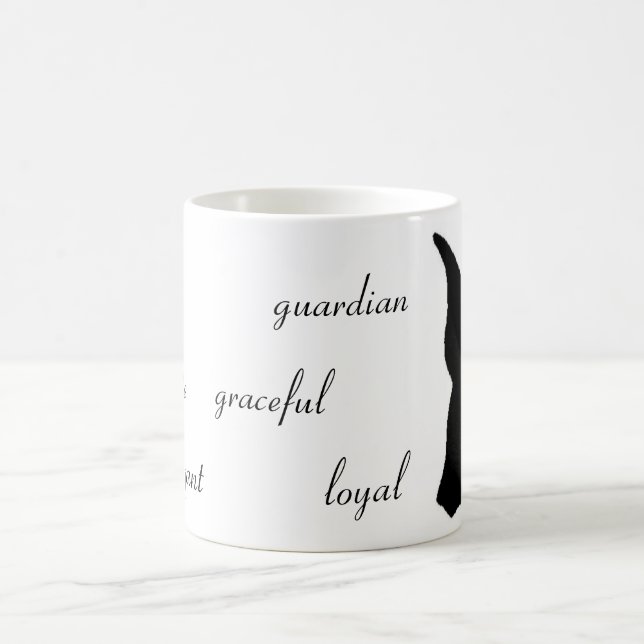 Café Taza de la silueta del Doberman (Centro)
