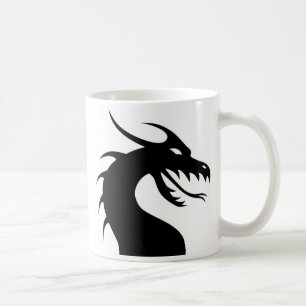 Café Taza de la silueta del dragón