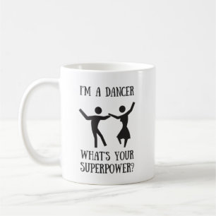 Café Taza de la superpotencia del bailarín del