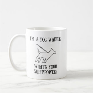 Café Taza de la superpotencia del caminante del perro