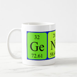 Café Taza de la tabla periódica del genio