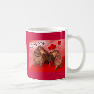 Café Taza de la tarjeta del día de San Valentín de