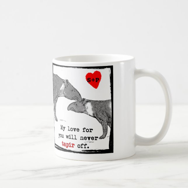 Café Taza de la tarjeta del día de San Valentín de (Derecha)