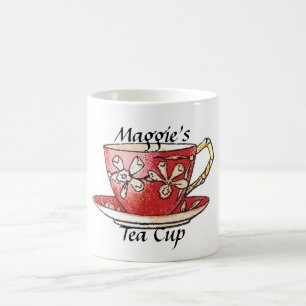 Café Taza de la taza de té del vintage