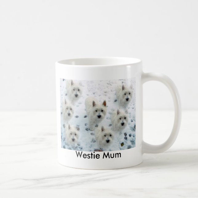 Café Taza de la taza de Westie PARA un presente del (Derecha)