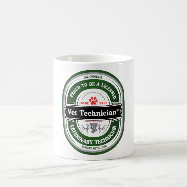 Café taza de la tecnología del veterinario (Centro)