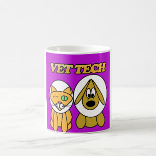 Café taza de la tecnología del veterinario por
