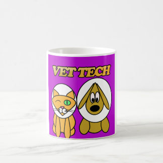 Café taza de la tecnología del veterinario por