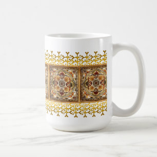 Café Taza de la teja del moreno