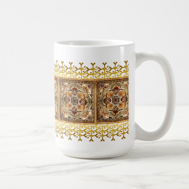 Café Taza de la teja del moreno (Derecha)