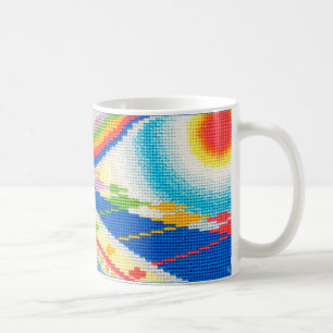 Café Taza de la tira de la puesta del sol