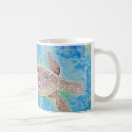 Café Taza de la tortuga de mar