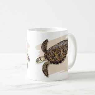 Café Taza de la tortuga de mar de Hawksbill