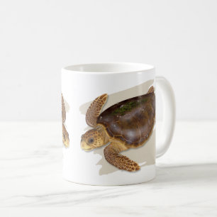 Café Taza de la tortuga de mar del necio