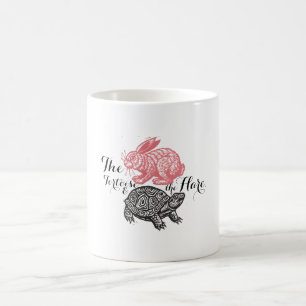 Café Taza de la tortuga y de las liebres