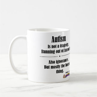 Café Taza de la tragedia del tocino del autismo