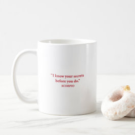 Café Taza de la trama silenciosa de Escorpio