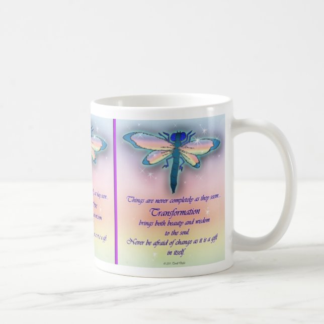 Café Taza de la "transformación" de la libélula (Derecha)