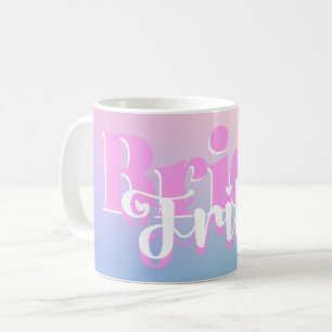Café Taza de la tribu de la novia rosa púrpura