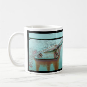 Café Taza de la turquesa, coche del vintage, cueva del