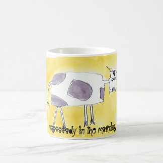 Café taza de la vaca