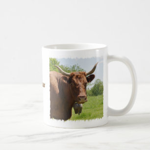 Café Taza de la vaca de Salers