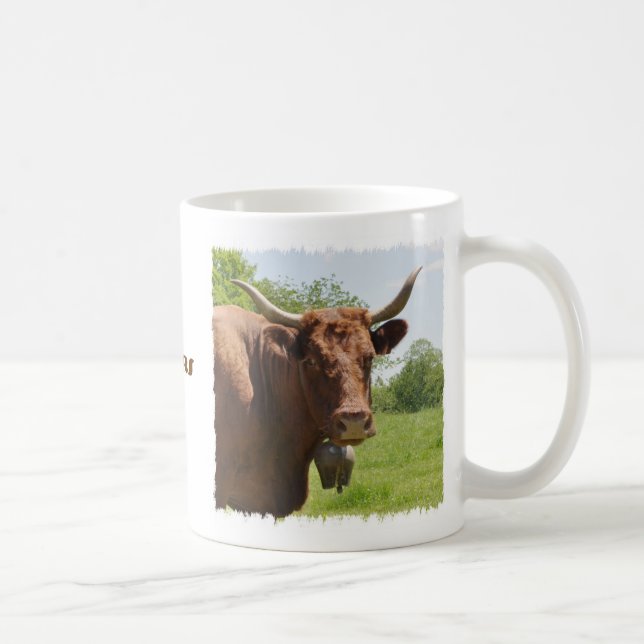 Café Taza de la vaca de Salers (Derecha)