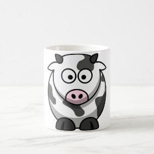 Café Taza de la vaca del dibujo animado