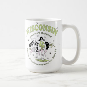 Café Taza de la vaca lechera de Wisconsin