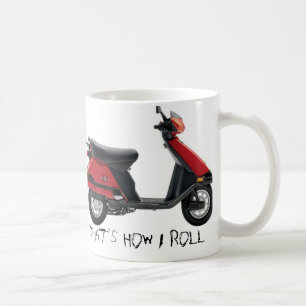 Café Taza de la vespa del feliz cumpleaños