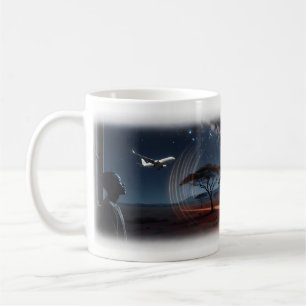Café Taza de la Vía Láctea de la Sabana Africana Noche 