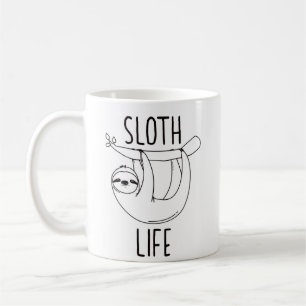 Café Taza de la vida de la pereza