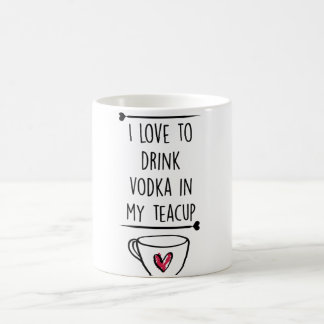Café taza de la vodka