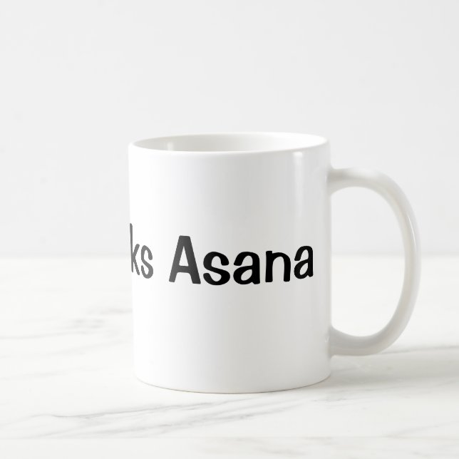 Café Taza de la yoga de la diversión (Derecha)