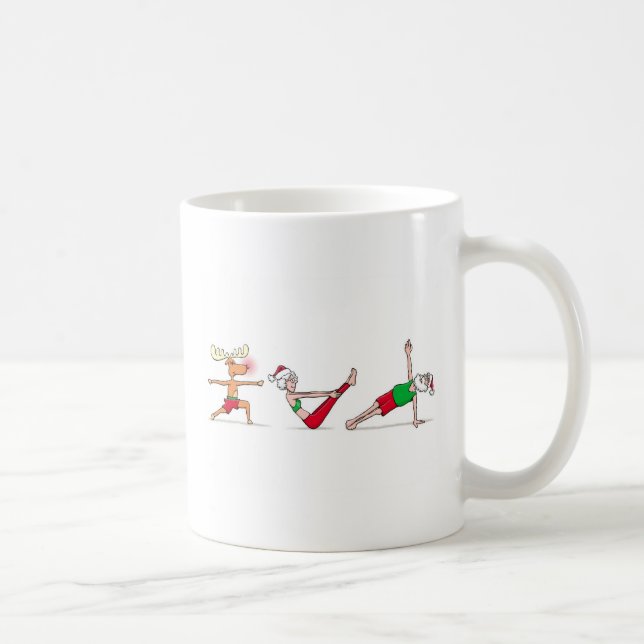 Café Taza de la yoga de Santa (Derecha)
