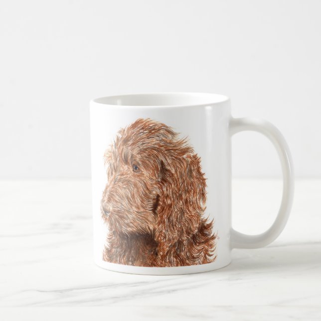 Café Taza de Labradoodle #2 del chocolate (Derecha)