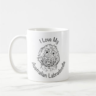 Café Taza de Labradoodle del australiano