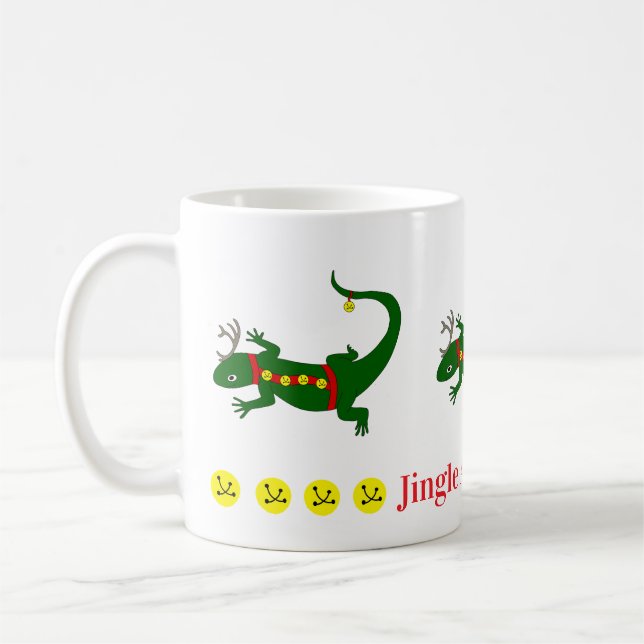 Café Taza de lagartos de Navidad (Izquierda)