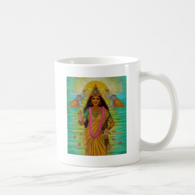 Café Taza de Lakshmi de la diosa (Derecha)