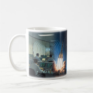 Café Taza de lanzamiento de cohete de Space Oddity Star