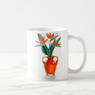 Café Taza de las aves del paraíso